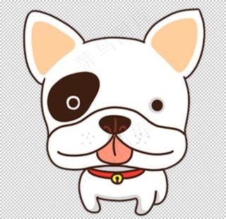卡通小狗表情菜鸟图库片