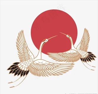 中国风古仙鹤图片