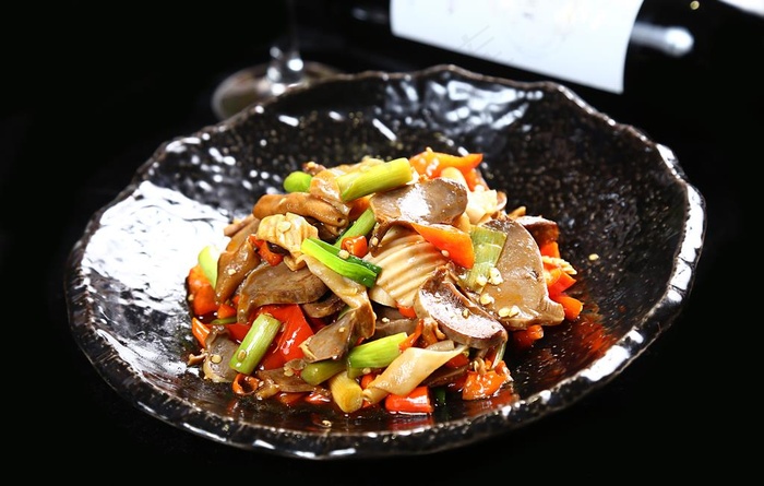 山椒炒鹅杂图片