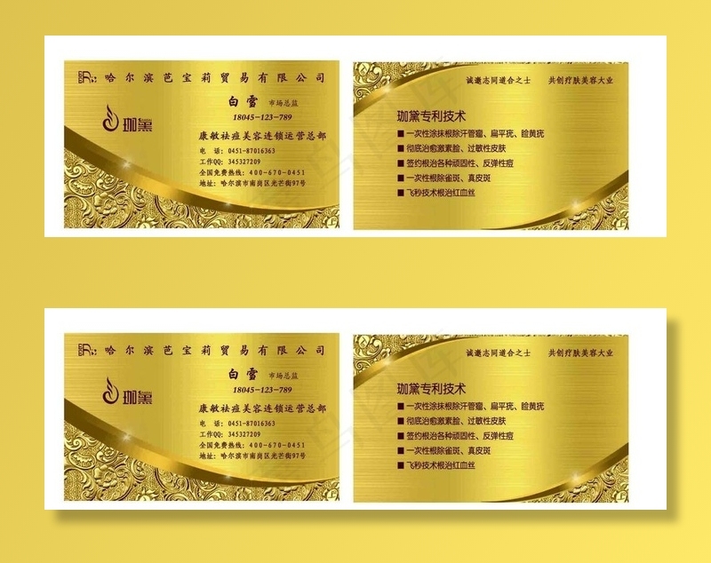 哈尔滨巴宝莉贸易有限公司图片psd模版下载