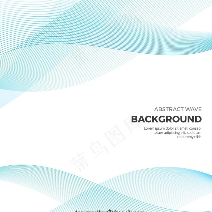 波浪纹矢量图图片