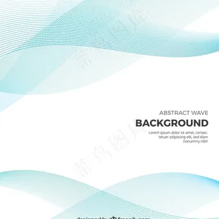 波浪纹矢量图图片