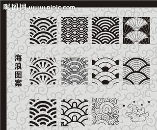 海浪背景图案图片