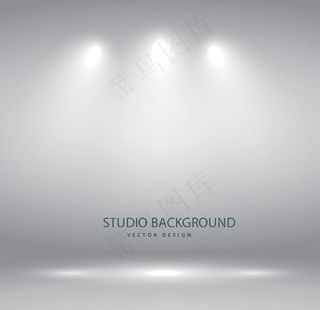 射灯白墙效果背景图图片