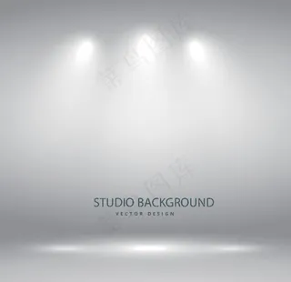 射灯白墙效果背景图图片