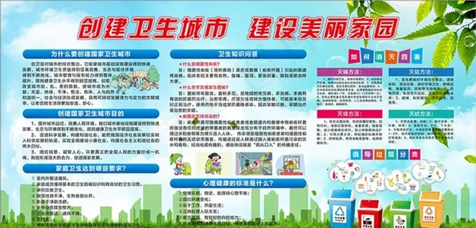 创建卫生城市 建设美丽家园图片 创建卫生城市 建设美丽家园图片
