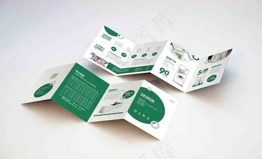 广告公司四折页绿色图片 广告公司四折页绿色图片