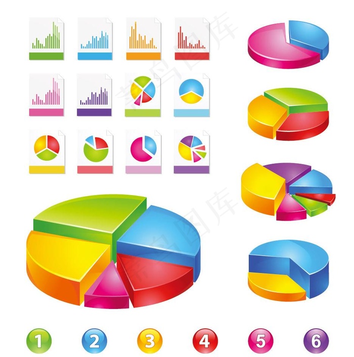 立体统计图图片