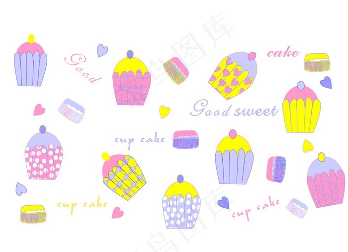 甜品蛋糕图案图片