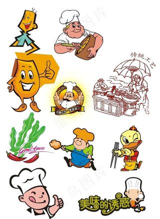 卡通厨师图片