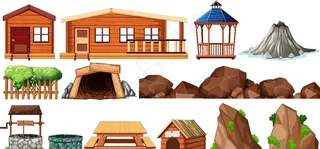 建筑元素矢量图图片