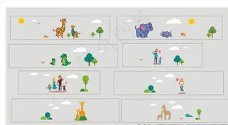 卡通亲子文化墙图片