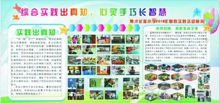 学校展板   综合实践图片