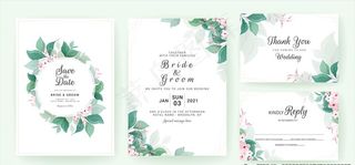 花卉邀请函图片