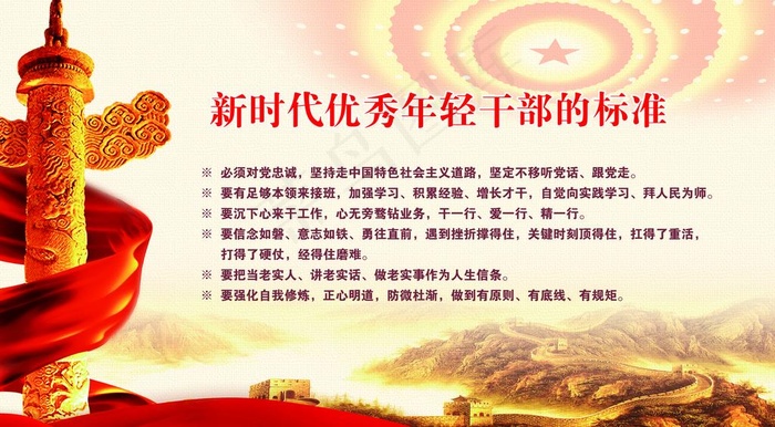 党建展板图片(7087X4134(DPI:150))psd模版下载