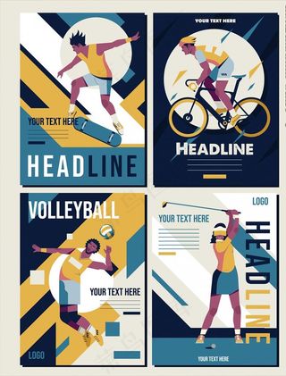 运动人物海报图片