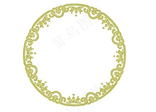 圆形花纹图片