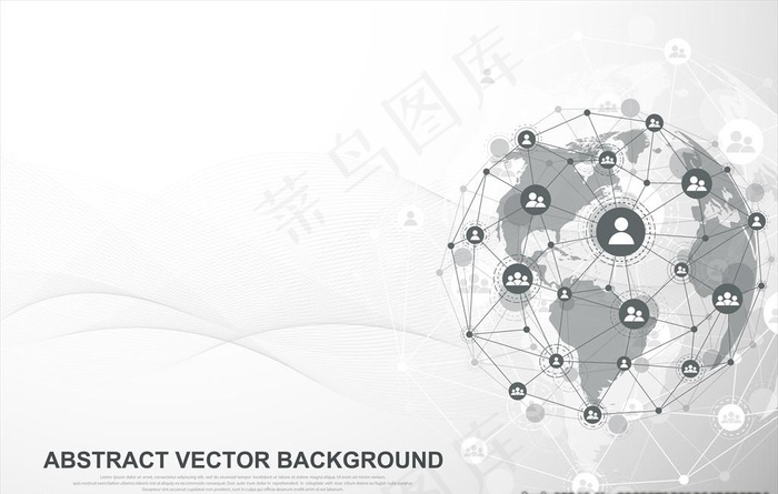 抽象地球图片ai矢量模版下载