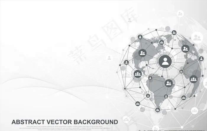 抽象地球图片ai矢量模版下载