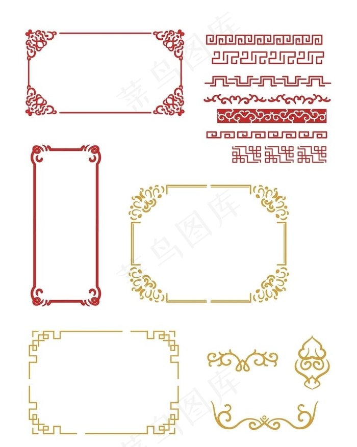 复古边框 中国风边框 花纹边框图片