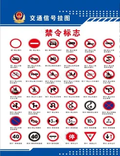 禁令标志图片