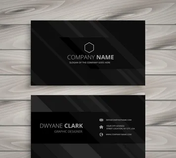 灰色条纹的黑色名片图片