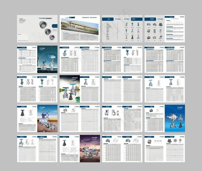 阀门画册图片(420X297)cdr矢量模版下载