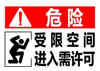 受限空间 安全告知图片