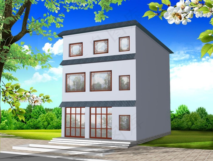 三层楼效果图图片