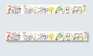 小学卡通文化墙图片