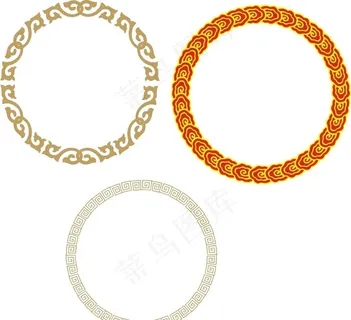 圆形花纹图片