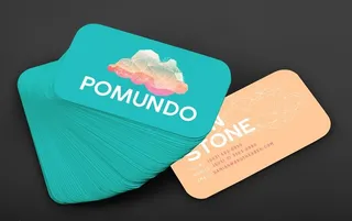 圆角名片会员卡样机图片