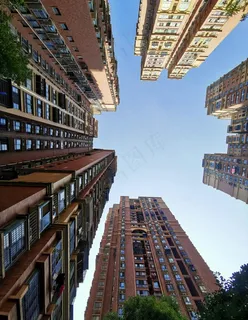 楼房仰望图片