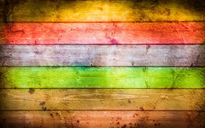 彩虹木头背景图片
