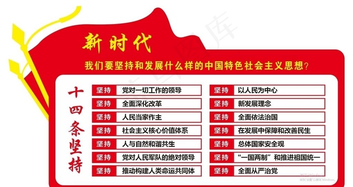 新时代文明实践站十四条坚持图片