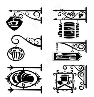 铁艺吊牌图片