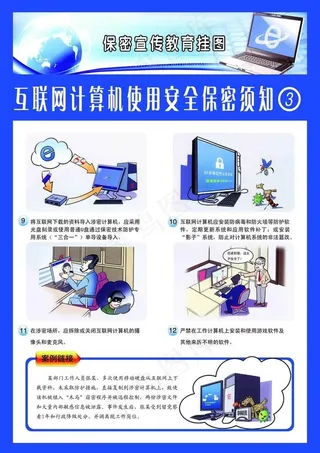 互联网计算机使用安全保密须知图片