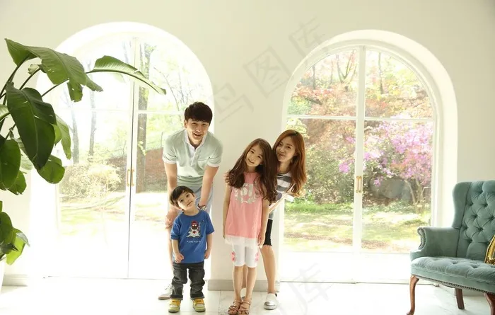 韩国亲子照图片