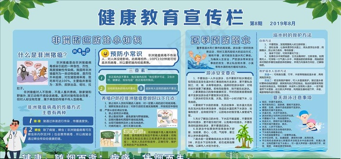 健康教育宣传栏第8期图片cdr矢量模版下载