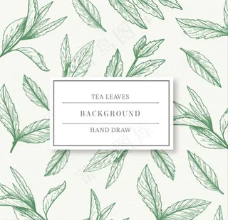 茶叶花纹图片