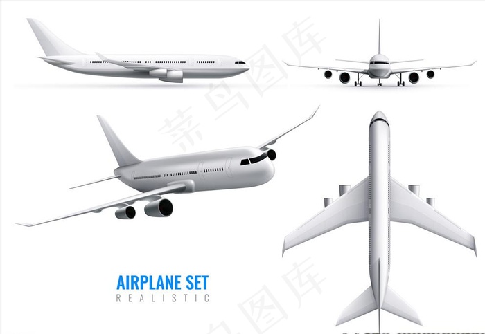 飞机图片ai矢量模版下载