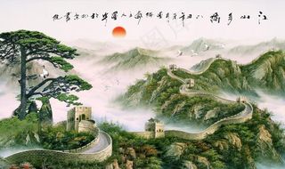 装饰画背景墙图片