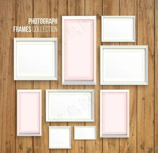白色摄影镜框套装图片