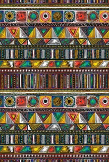 几何循环民族风图案图片