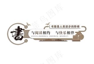 阅览室文化墙图片