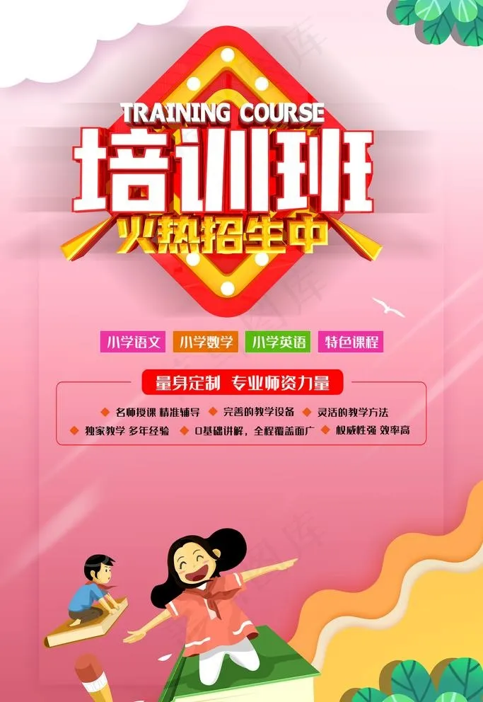 培训班招生图片(3543X5315(DPI:150))psd模版下载