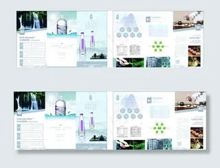 矿泉水 山泉水 桶装水 三折页图片