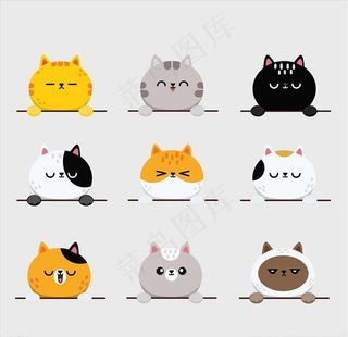 卡通小猫图片