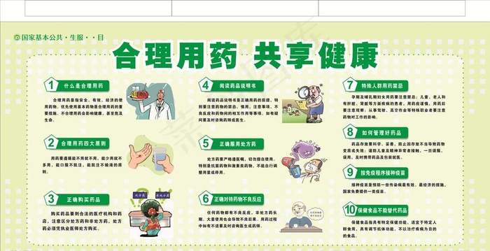 合理用药 共享健康图片cdr矢量模版下载