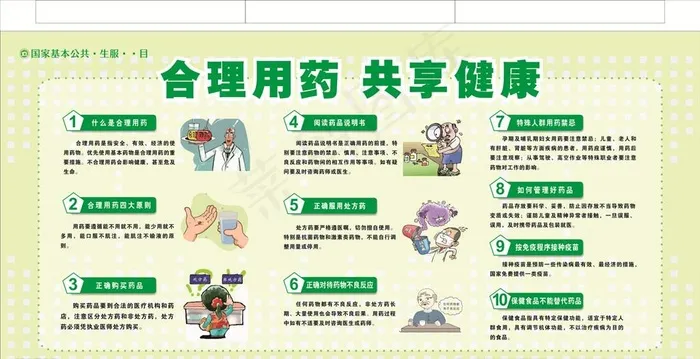 合理用药 共享健康图片cdr矢量模版下载